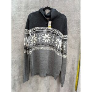 Fair Isle Sweater Womens Medium Nordic Cozy Eclectic Grandpa Cabincore Ski